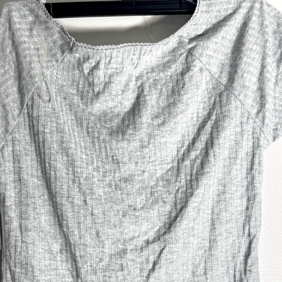 Speechless Big Girls Cinched Detail Knit
Ribbed V-neck Top -Heather Gray, shirt - Picture 6 of 6